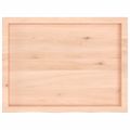 vidaXL Nástenná polica 80x60x(2-6) cm neošetrený dubový masív