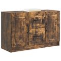 vidaXL Servírovacia skriňa Dymový dub 89 x 34,5 x 57 cm
