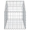 vidaXL Oblúkový gabionový kôš 100x50x40/60 cm pozinkované železo