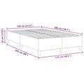 vidaXL Platformový rám postele Tmavo šedá 120 x 200 cm