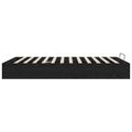 vidaXL Otomanový posteľný rám s úložiskom Čierny Dub 203 x 140 x 25 cm
