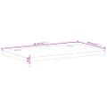 vidaXL Doska stolíka 80x40x4 cm masívny buk