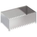 vidaXL Obrubník trávnika 4 ks 100 x 60 x 35 cm Oceľ Strieborná