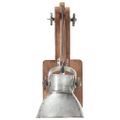 vidaXL Nástenná lampa, industriálny štýl, strieborná, okrúhla E27