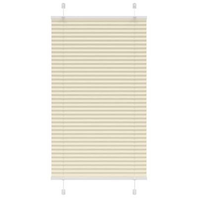 vidaXL plisovaná roleta krémová 80x100 cm Šírka látky 79,4 cm