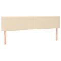 vidaXL Boxspring posteľ s matracom krémová 200x200 cm látka