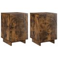 vidaXL Nočný stolík 2 pcs Dymový dub 33,5 x 34,5 x 50 cm