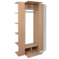 vidaXL Šatník z kompozitného dreva 106x36,5x192 cm béžový