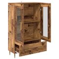 vidaXL Highboard so zásuvkou Staré drevo 69,5 x 31 x 115 cm
