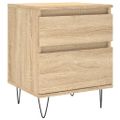 vidaXL Nočné stolíky 2 ks dub sonoma 40x35x50 cm kompozitné drevo