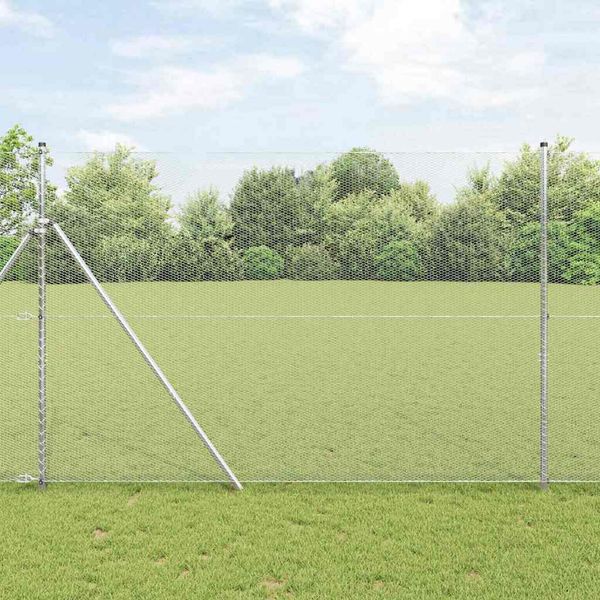 vidaXL Vonkajší šesťuholníkový fénový základný upevňovač 50 x 1,6 m