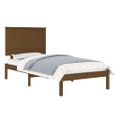 vidaXL Posteľný rám medový drevený masív 75x190cm malé jednolôžko