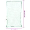 vidaXL Sieť na prívesný vozík s elastickým lanom, zelená 4x2,5 m, PP