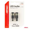 LED žiarovky CANBUS T10 W5W 13SMD 3030 White 12V/24V AMiO-04259