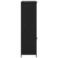 vidaXL Highboard Čierny dub 62 x 36 x 121,5 cm Kompozitné drevo