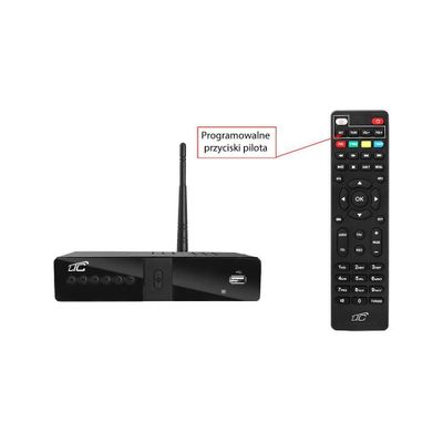 Tunner DVB-T2 LTC WiFi terestrický TV DVB3 + programovateľný RC H.265