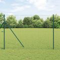 vidaXL Euro plotový základ 10 x 1,5 m PVC potiahnutá oceľ Zelená