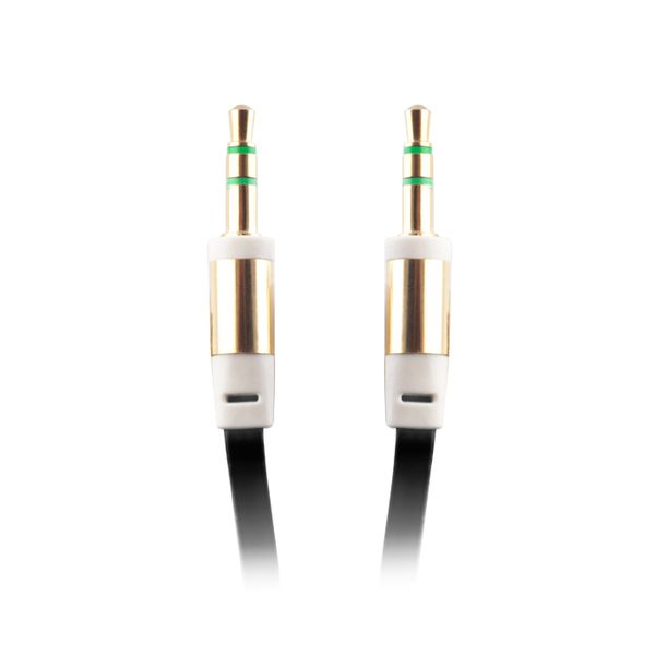 Audio kábel jack 3,5mm - jack 3,5mm 1,0 m čierny bulk
