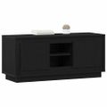 vidaXL TV skrinka 102 x 35 x 45 cm Čierny dub Kompozitné drevo