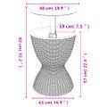 vidaXL 3-v-1 Chladiaci stôl bledohnedý polypropylén
