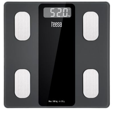 Osobná fitness diagnostická váha digitálna TSA0813, Bluetooth, čierna