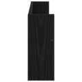 vidaXL Regál na časopisy s poličkou 2 ks Čierny dub 80 x 12 x 30 cm