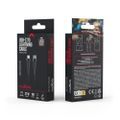 Maxlife MXUC-08 kábel USB-C - Lightning 1,0 m 27W čierny nylon