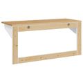 vidaXL Vešiak HILL Biela a medová hnedá 90 x 35 x 41.5 cm
