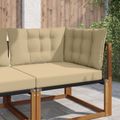 vidaXL Vankúš na vonkajšiu pohovku Polyester Béžová 68,5 x 68,5 cm