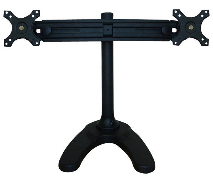 Neomounts FPMA-D700DD/Držák displeje/na stůl/19-30"/stojan+průchodka/VESA 100X100/nosn. 2x8kg/2 displeje/černý Stojan, VESA, stolní, pro 2 ploché monitory, úhloprícka 19"-30", náklon 180°, otácení 180°, rotace 360°, nosnost 16kg, cerný