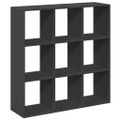 vidaXL Rozdeľovacia knižnica čierna 102x29x103,5 cm kompozitné drevo