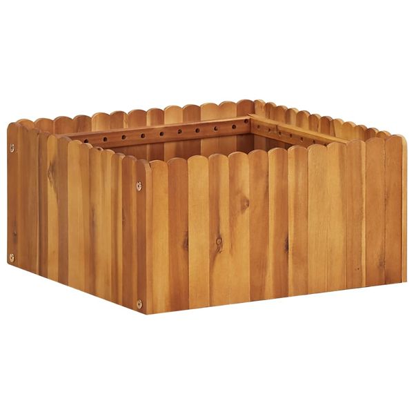 vidaXL Vyvýšený záhradný záhon 50x50x25 cm, akáciový masív