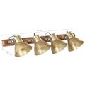vidaXL Industriálna nástenná lampa mosadzná 90x25 cm E27