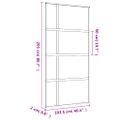 vidaXL Posuvné dvere zlaté 102,5x205 cm číre ESG sklo a hliník