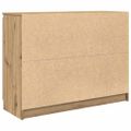 vidaXL Komoda so zásuvkami dub artisan 100,5x35x76 cm kompozitné drevo