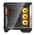 Počítačová skriňa Darkflash DY470 so 4 ventilátormi (čierna)