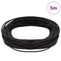 vidaXL Kožená šnúrka 1 Tmavohnedá Ø1 mm x 5 m Koža