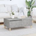 vidaXL Konferenčný stolík betónový sivý 90x50x36,5 cm spracované drevo