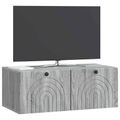 vidaXL Nástenná TV skrinka Nástenný Sivá sonoma 78,5 x 41 x 30 cm