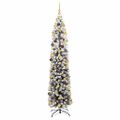 vidaXL Umelý vianočný stromček Zelená 180 cm PVC, oceľ a plast