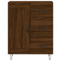 vidaXL Vysoká skrinka hnedý dub 69,5x34x180 cm spracované drevo