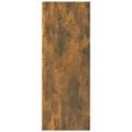 vidaXL Konzolový stolík dymový dub 78x30x80 cm spracované drevo