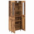 vidaXL Highboard 2 ks Staré drevo 69,5 x 34 x 180 cm Kompozitné drevo
