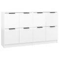 vidaXL Komody 2 ks lesklé biele 60x30x70 cm spracované drevo