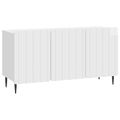 vidaXL TV skrinka 99 x 34,5 x 52 cm Biela s vysokým leskom