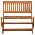 vidaXL Detská lavica 1 -Seater 61 x 38 x 57 cm Hnedá Skladací