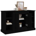 vidaXL Komoda čierna 100x35,5x60 cm spracované drevo