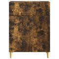 vidaXL Servírovacia skriňa Dymový dub 66 x 34,5 x 90 cm