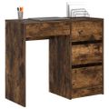 vidaXL Stôl Dymová dub Kompozitné drevo 90 x 37,5 x 75 cm