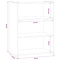 vidaXL Servírovacia skriňa Dub artisan 70 x 41 x 93 cm